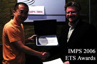 ETS Travel Award winners Li Cai and Bobby Naemi