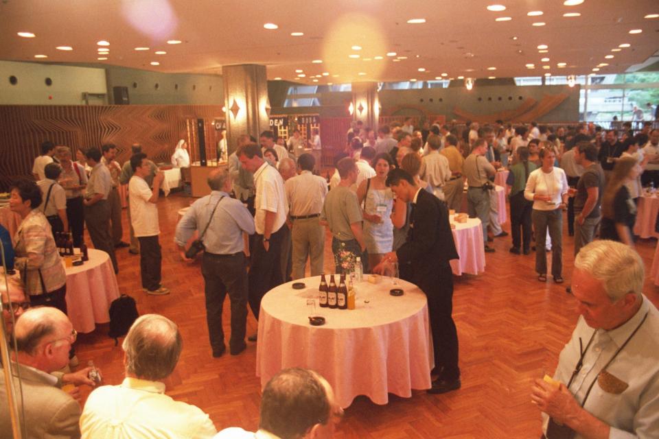 The banquet hall at IMPS 2001